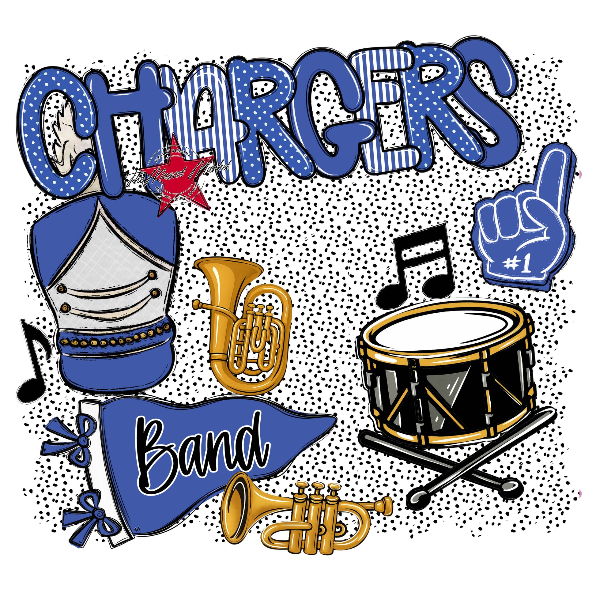 Chargers Band Spirit-Off Blue