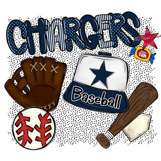 Chargers Baseball Spirit-Navy