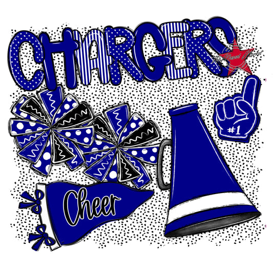 Chargers Cheer Spirit-Blue