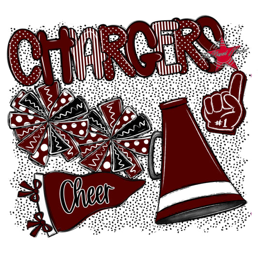 Chargers Cheer Spirit-Maroon