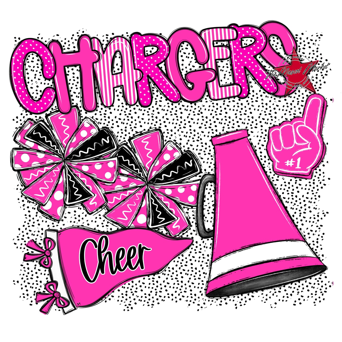 Chargers Cheer Spirit-Pink
