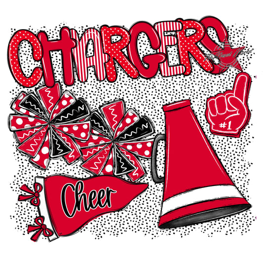 Chargers Cheer Spirit-Red