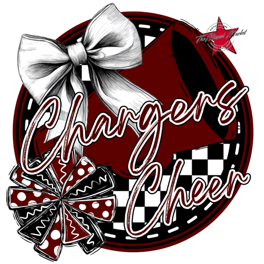 Chargers Circle Cheer Design-Maroon