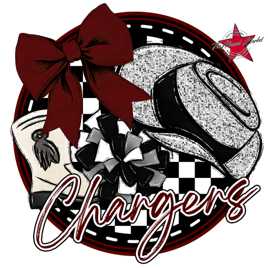Chargers Circle Drillteam Design-Maroon