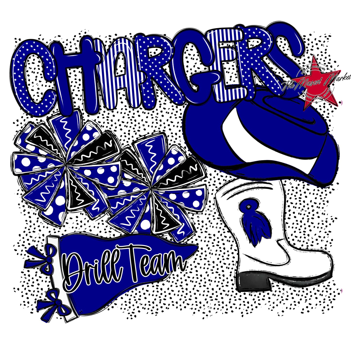 Chargers Drillteam Spirit-Blue