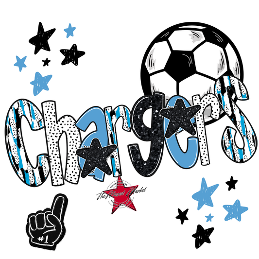 Chargers Soccer Scrape-Carolina Blue