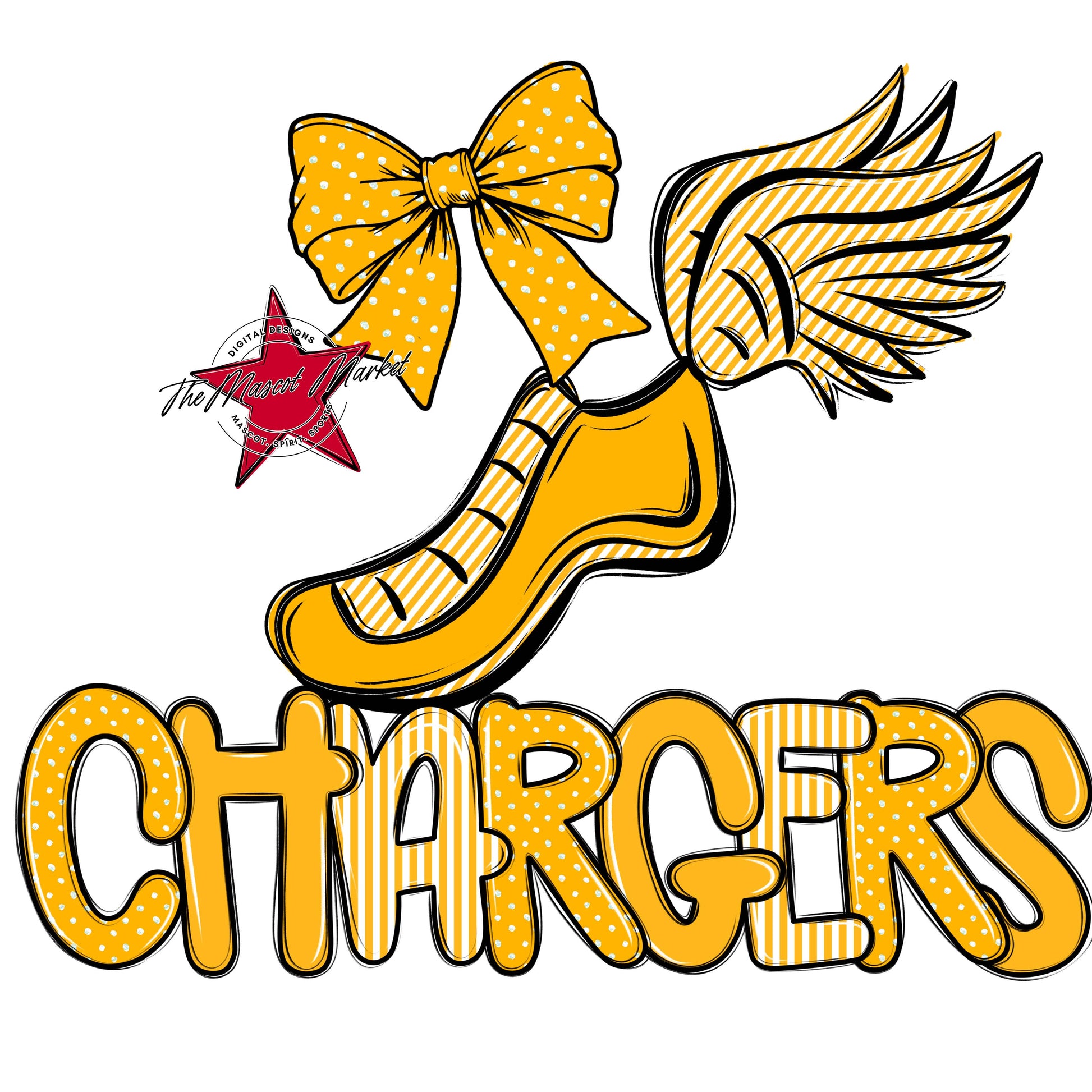 Chargers Track Spirit Design-Yellow
