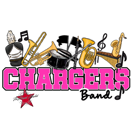 Chargers Varsity Band-Pink