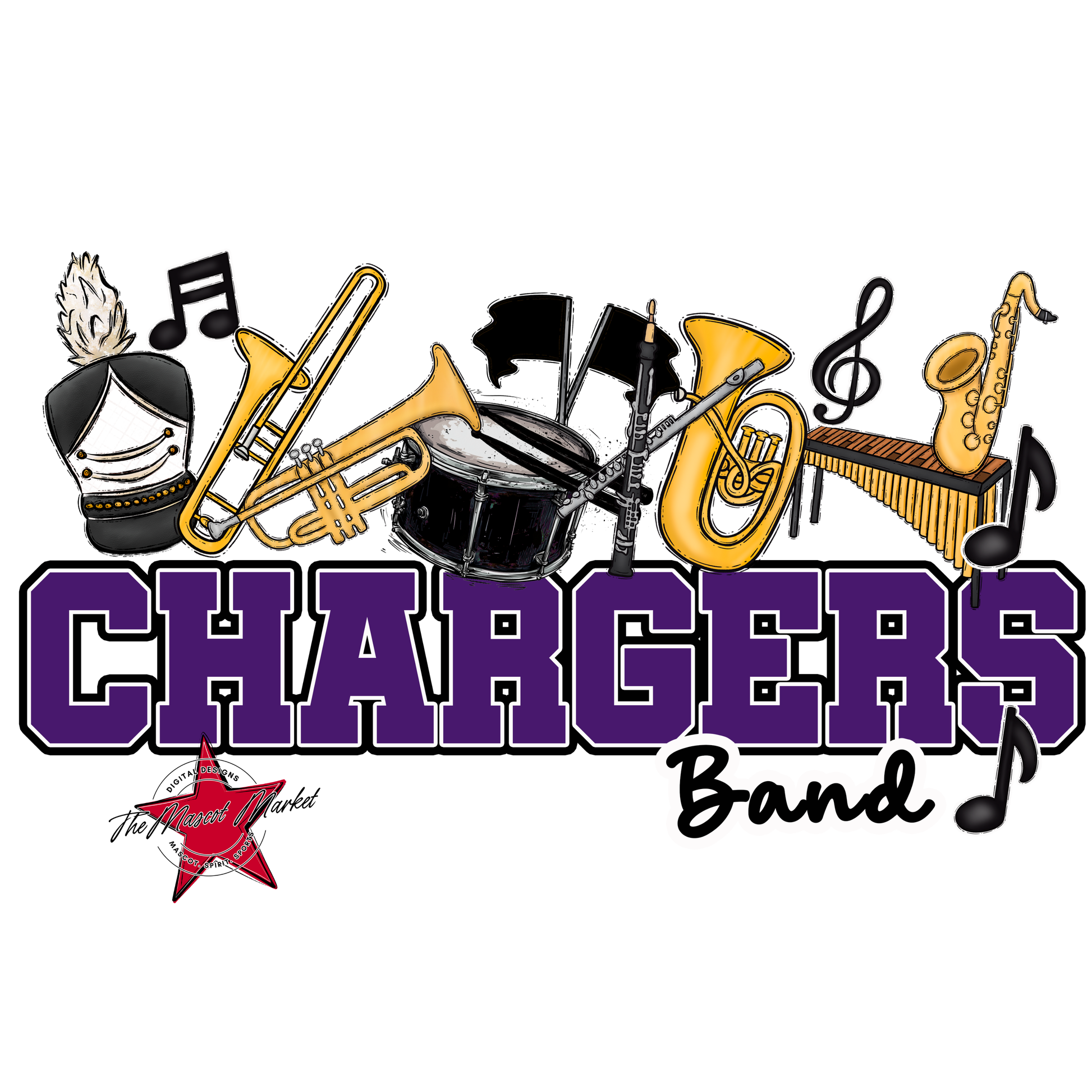 Chargers Varsity Band-Purple