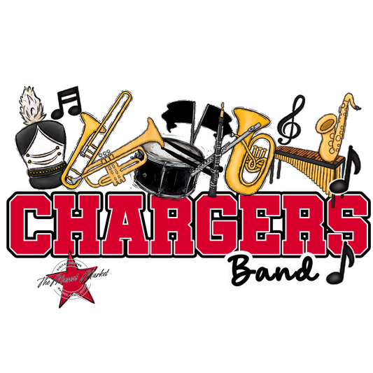 Chargers Varsity Band-Red