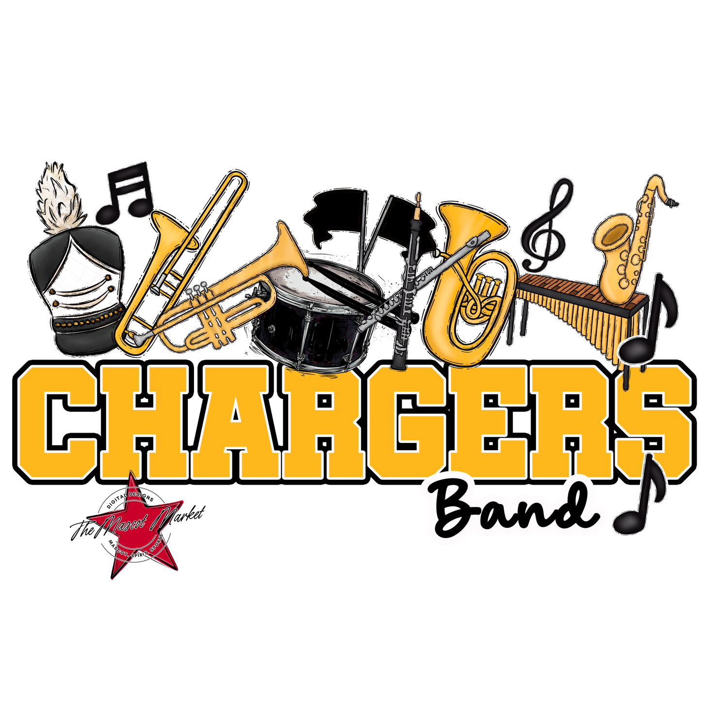 Chargers Varsity Band-Yellow
