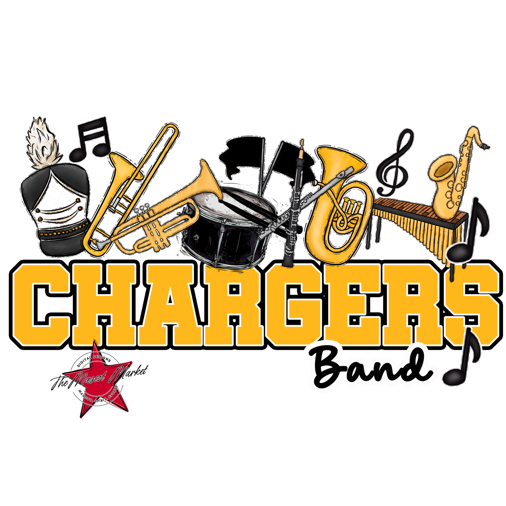 Chargers Varsity Band-Yellow