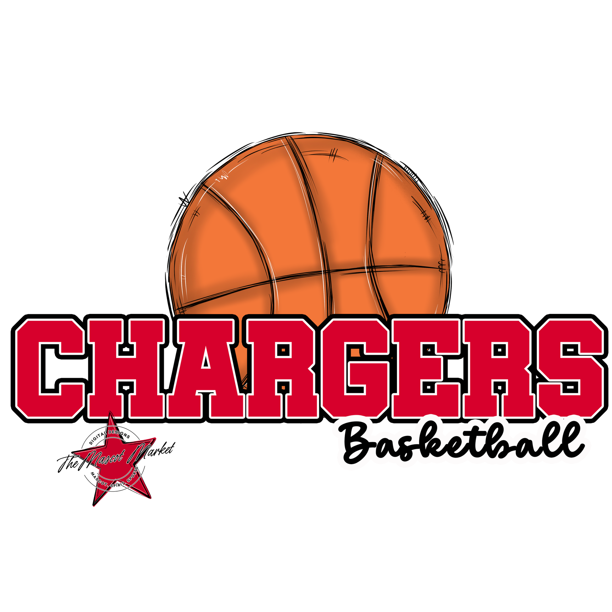 Chargers Varsity Basketball-Red