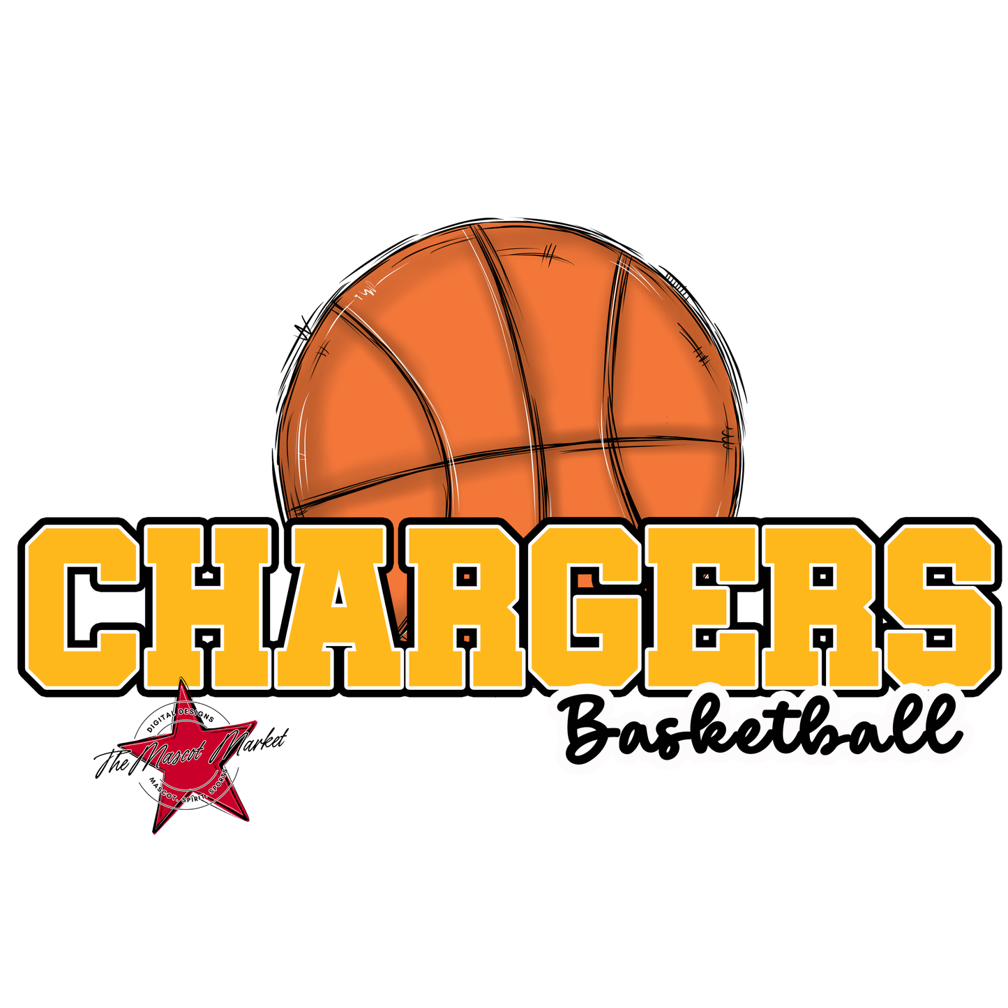 Chargers Varsity Basketball-Yellow