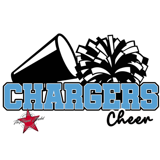 Chargers Varsity Cheer-Carolina Blue
