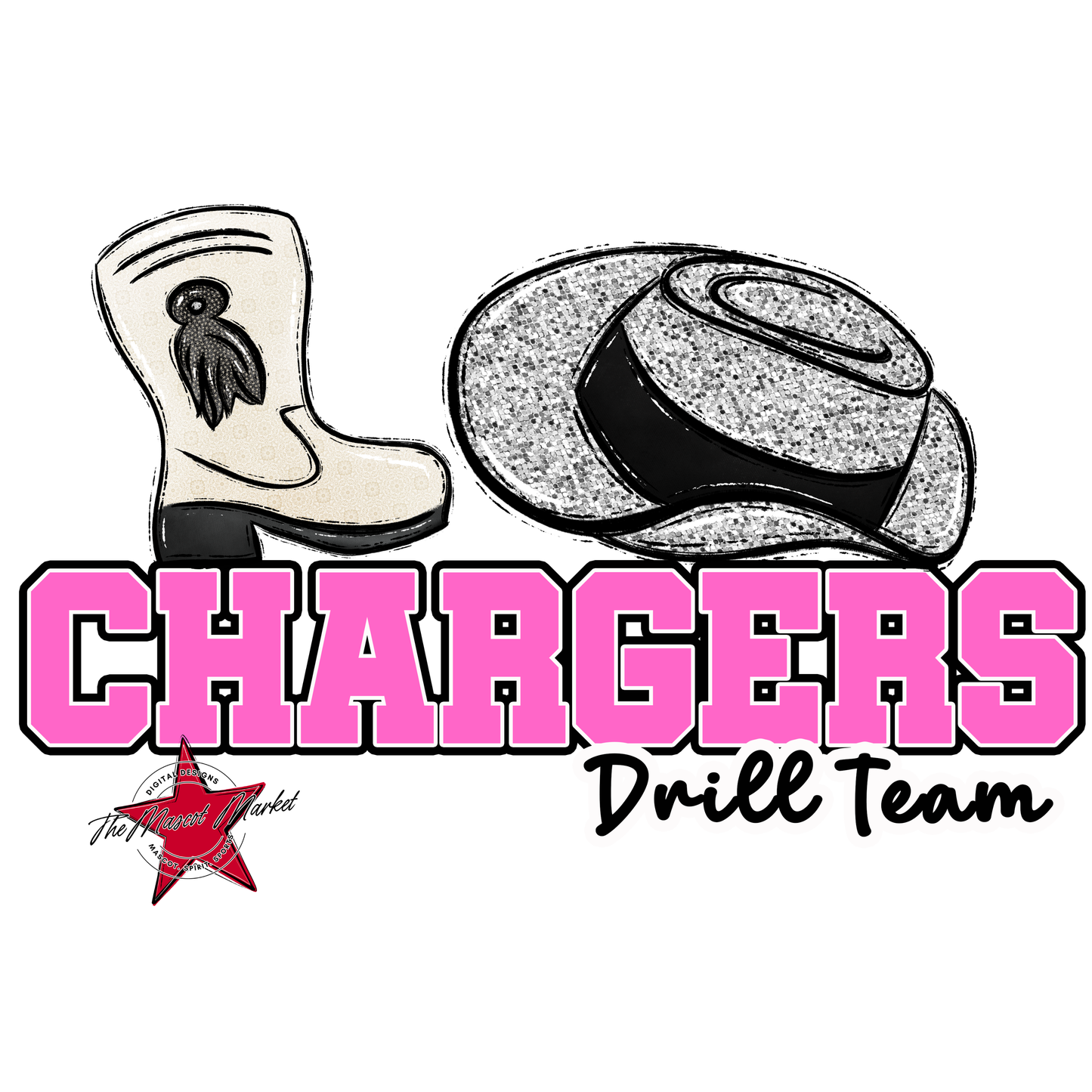 Chargers Varsity Drillteam-Baby Pink