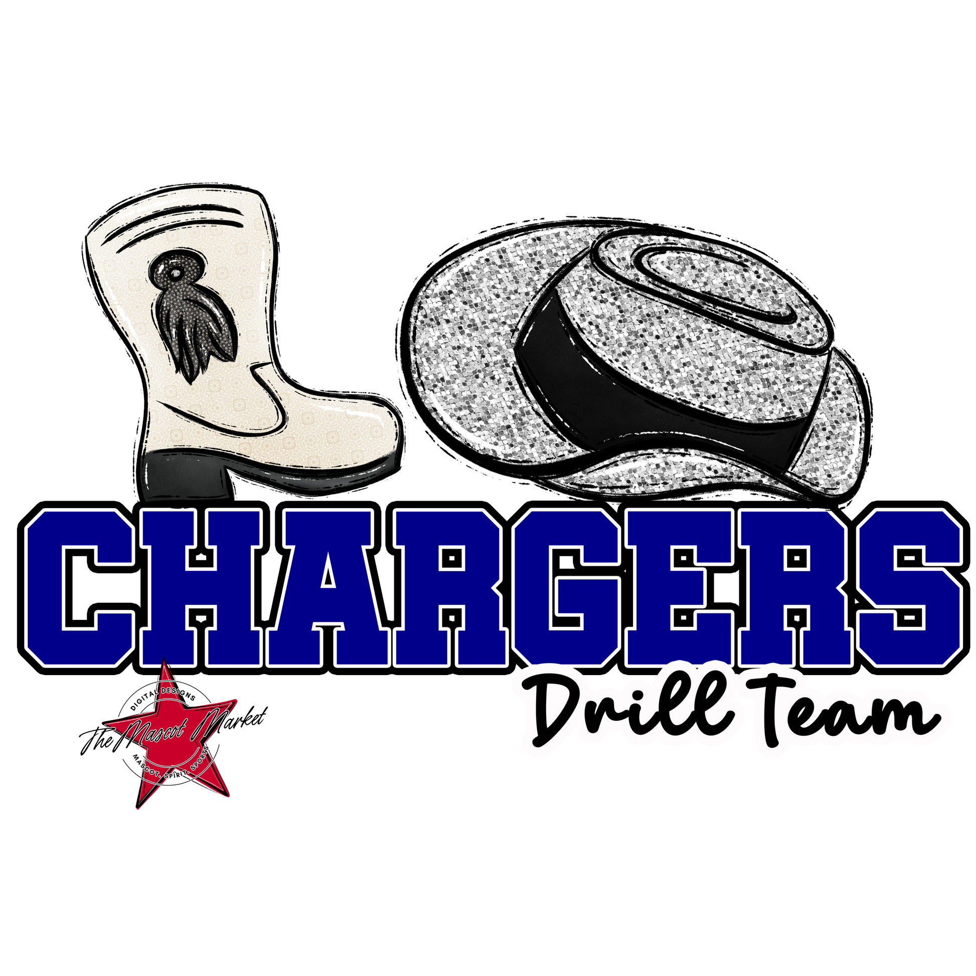Chargers Varsity Drillteam-Blue