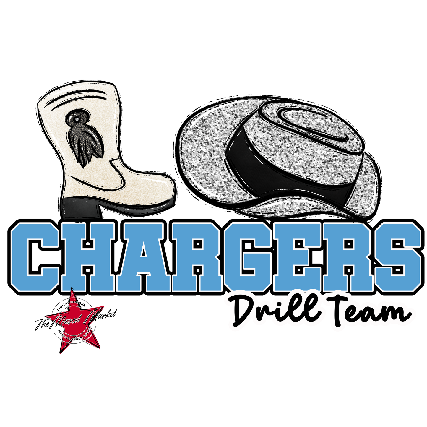 Chargers Varsity Drillteam-Carolina Blue