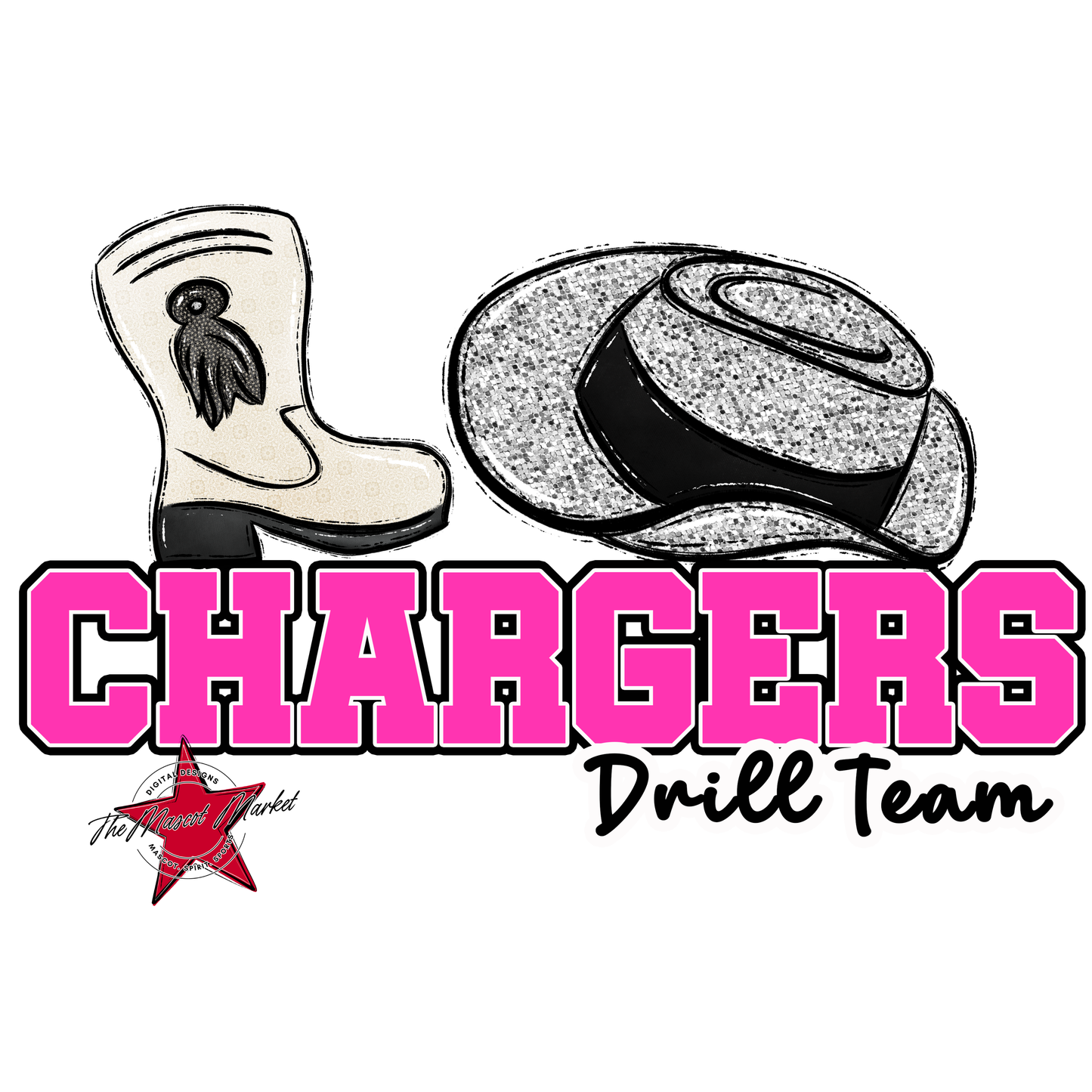 Chargers Varsity Drillteam-Pink