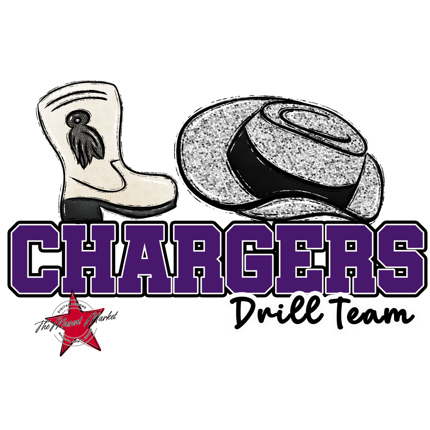 Chargers Varsity Drillteam-Purple
