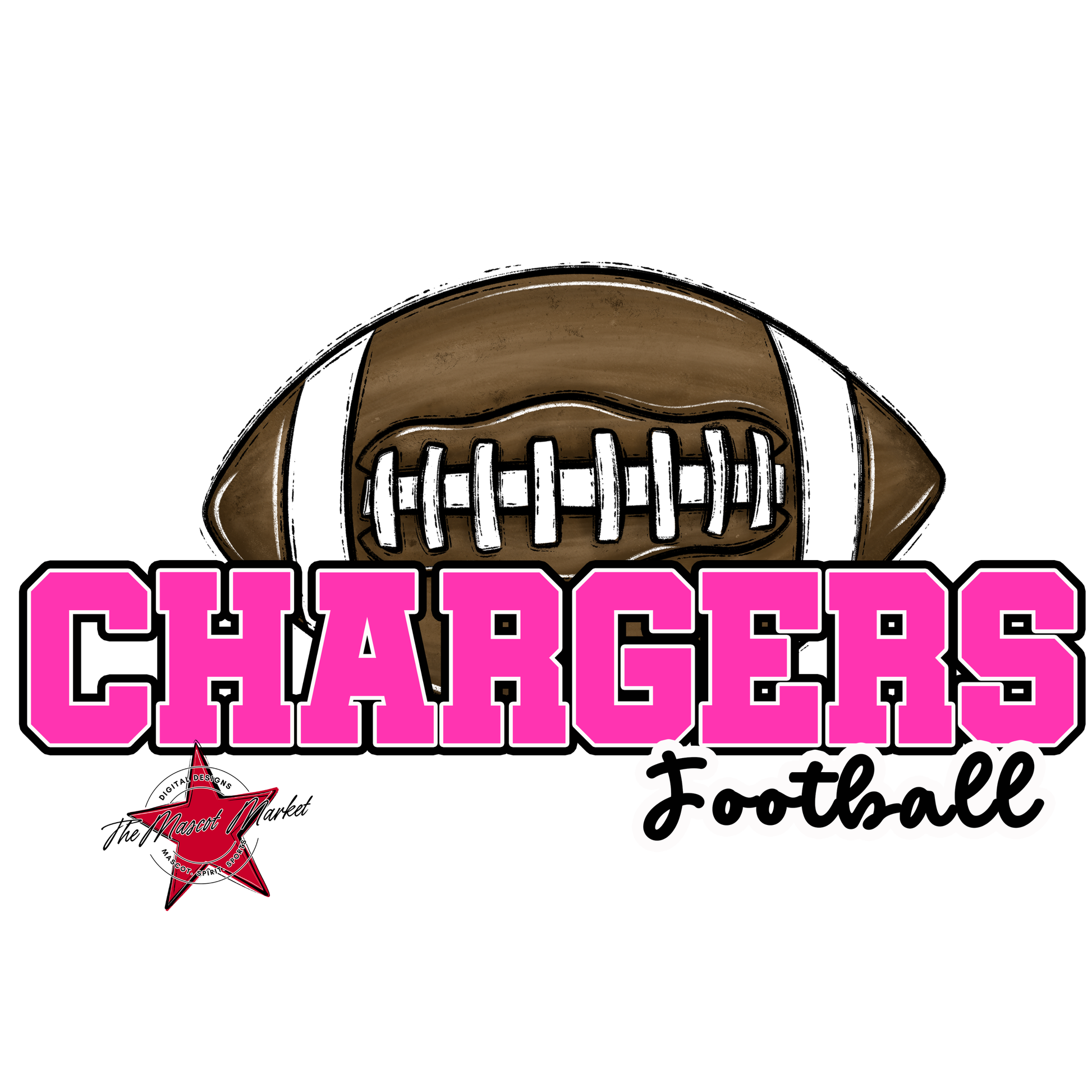 Chargers Varsity Football-Pink