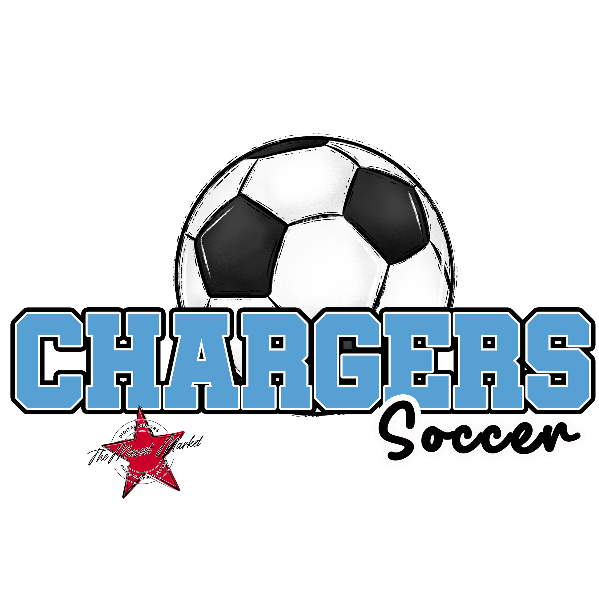 Chargers Varsity Soccer-Carolina Blue