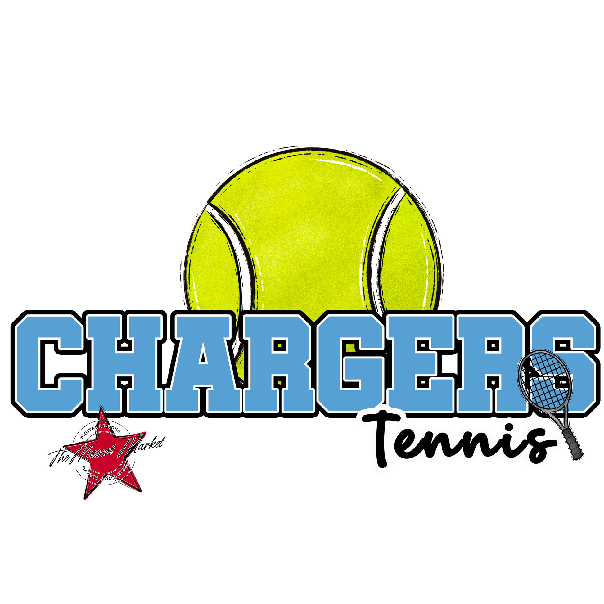 Chargers Varsity Tennis-Carolina Blue
