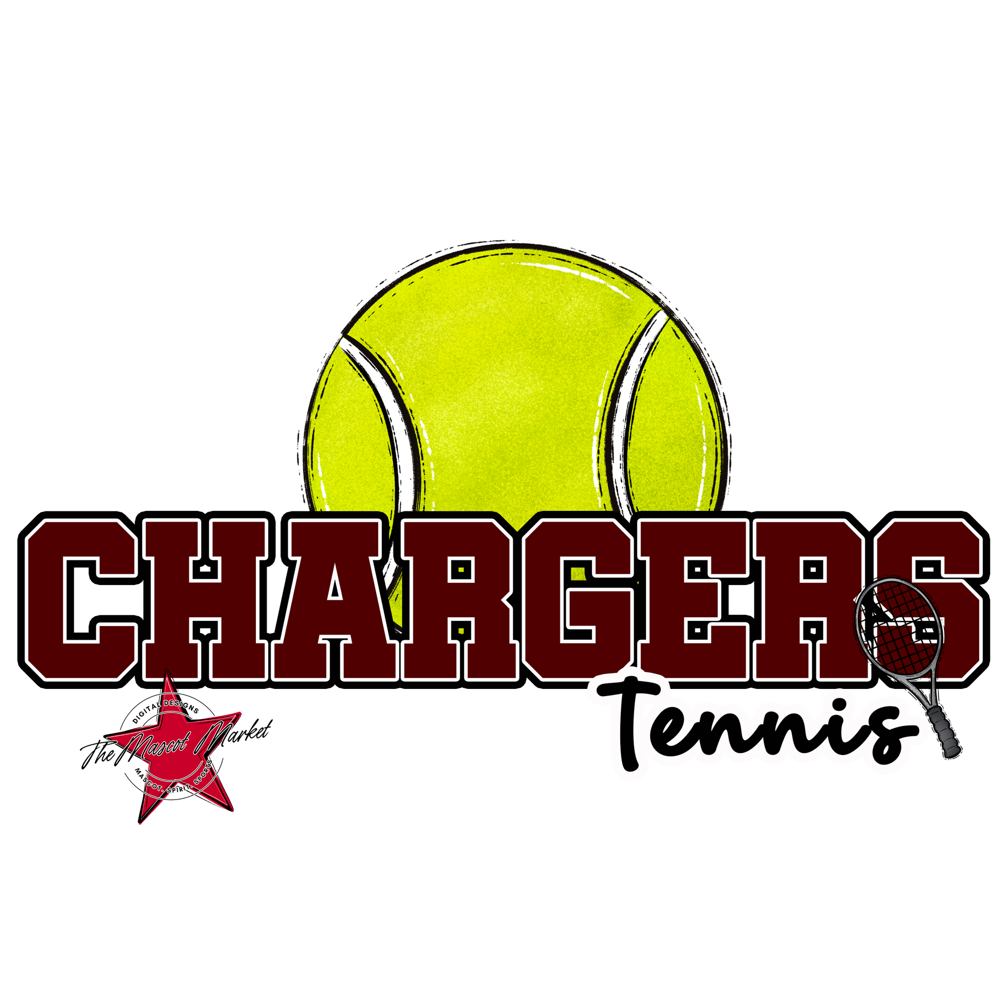 Chargers Varsity Tennis-Maroon