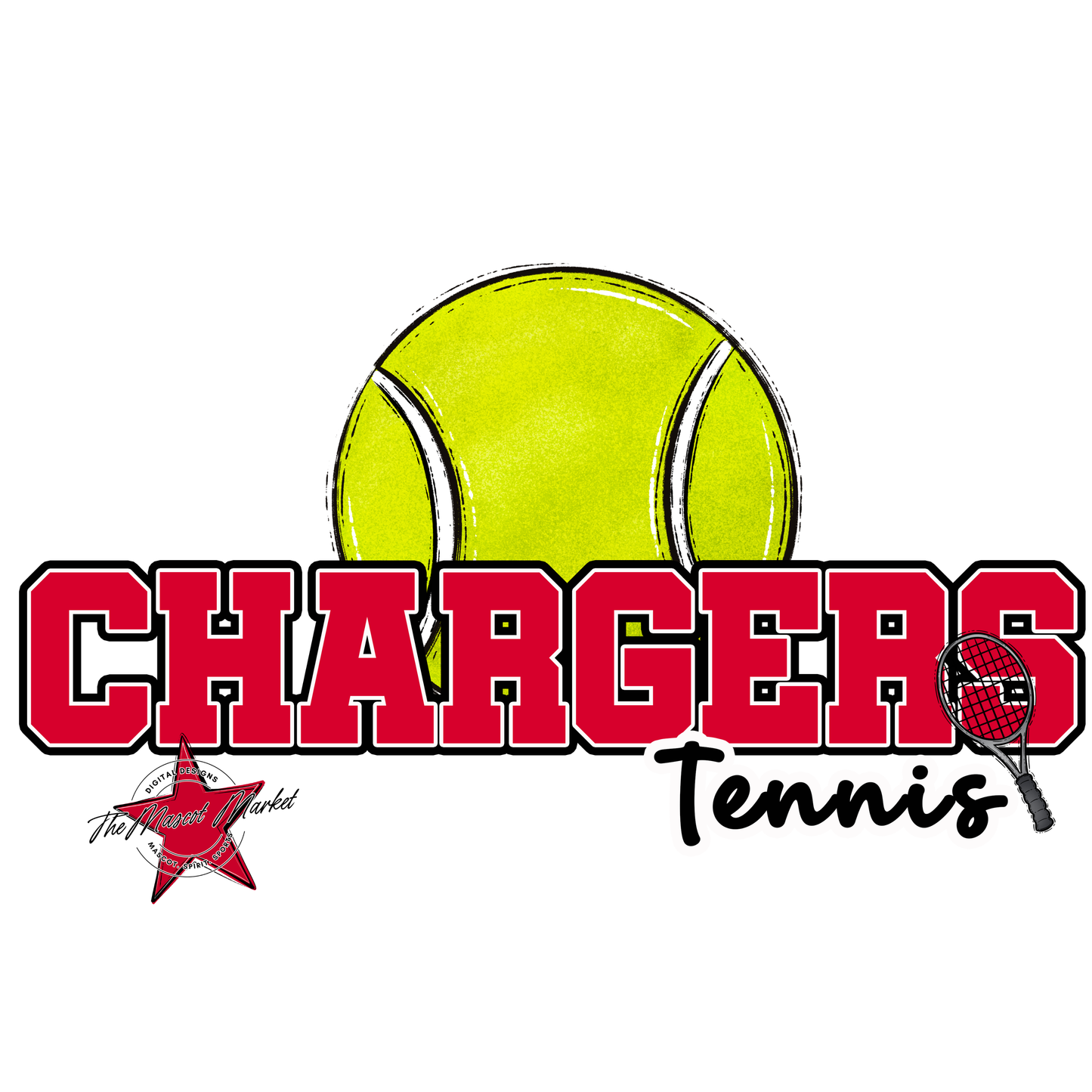 Chargers Varsity Tennis-Red