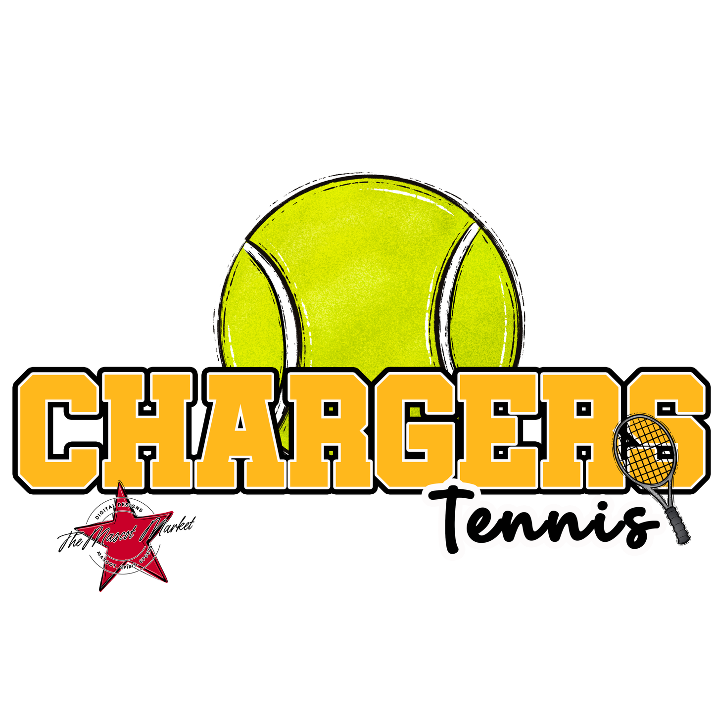 Chargers Varsity Tennis-Yellow