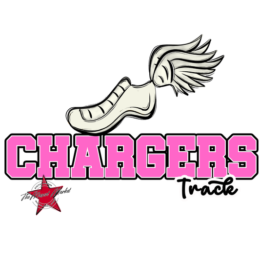 Chargers Varsity Track-Baby Pink
