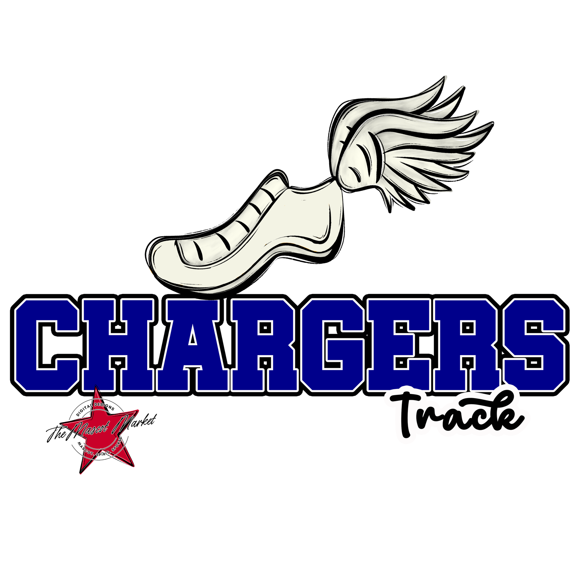 Chargers Varsity Track-Blue