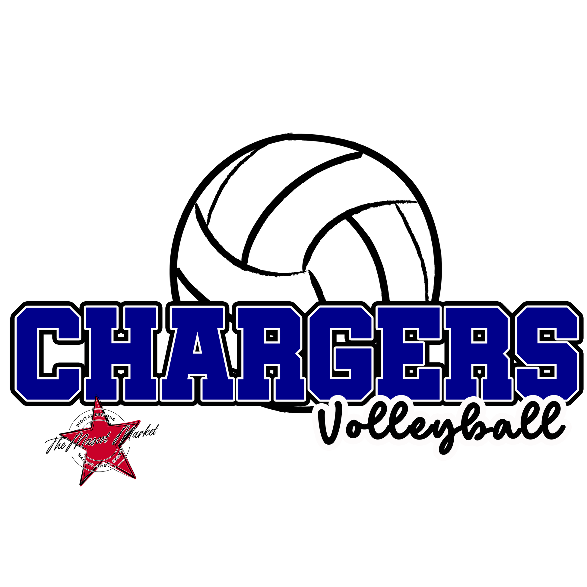 Chargers Varsity Volleyball-Blue