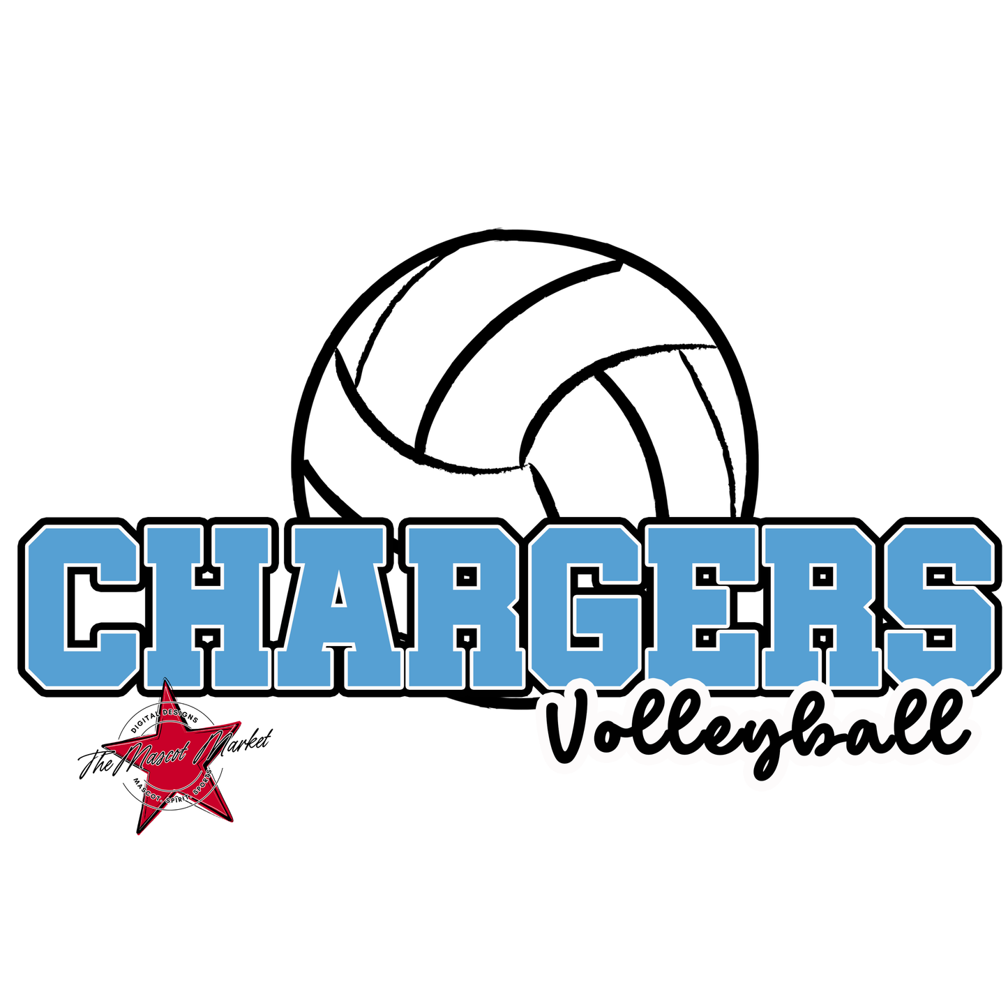 Chargers Varsity Volleyball-Carolina Blue