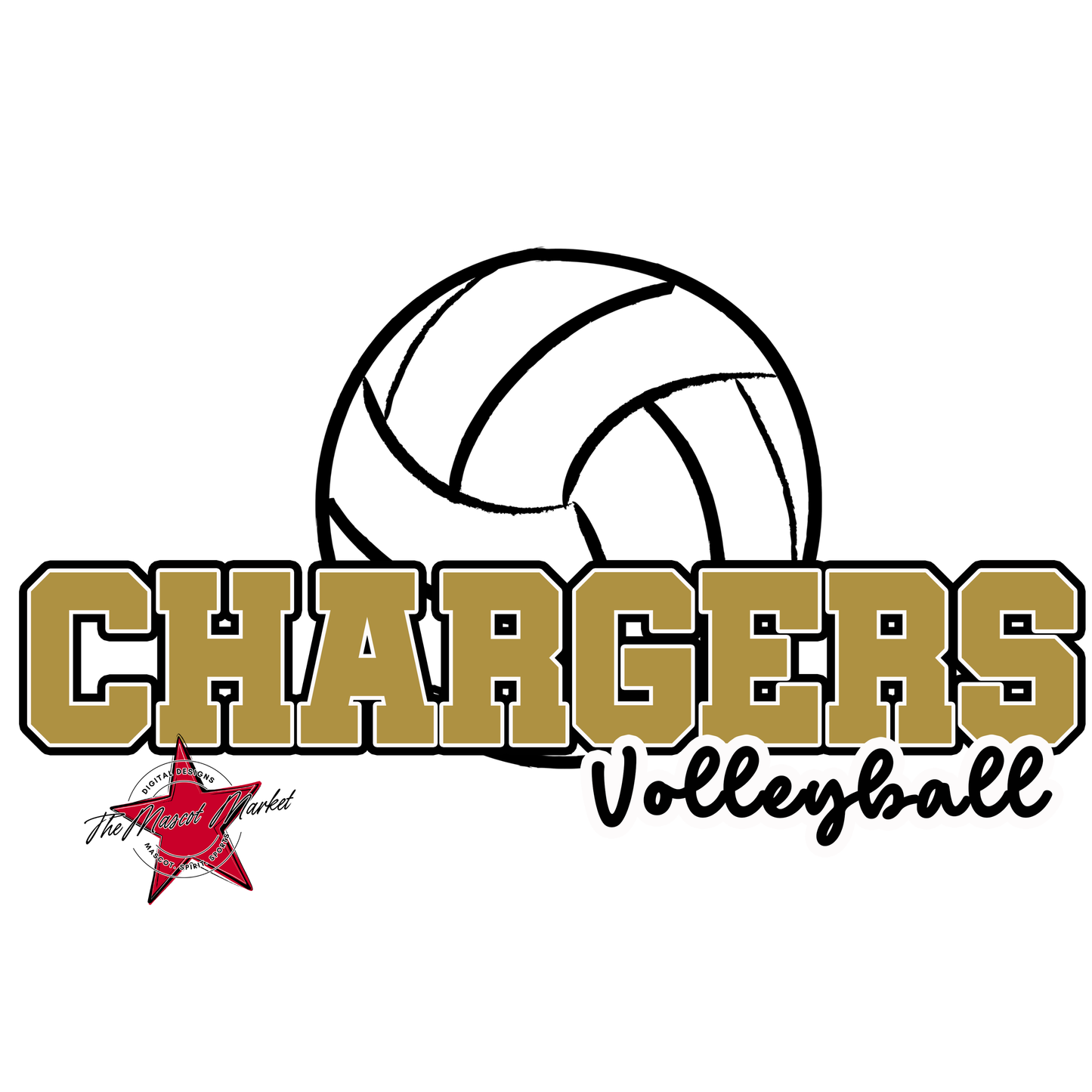 Chargers Varsity Volleyball-Gold