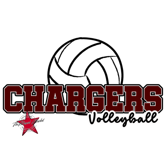 Chargers Varsity Volleyball-Maroon