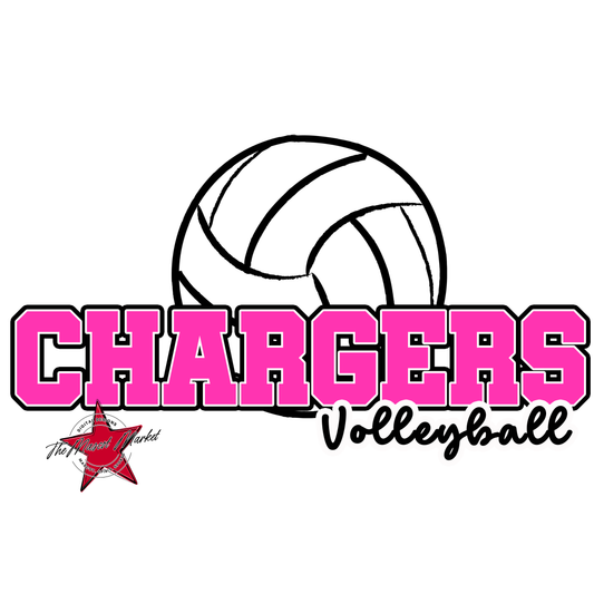 Chargers Varsity Volleyball-Pink