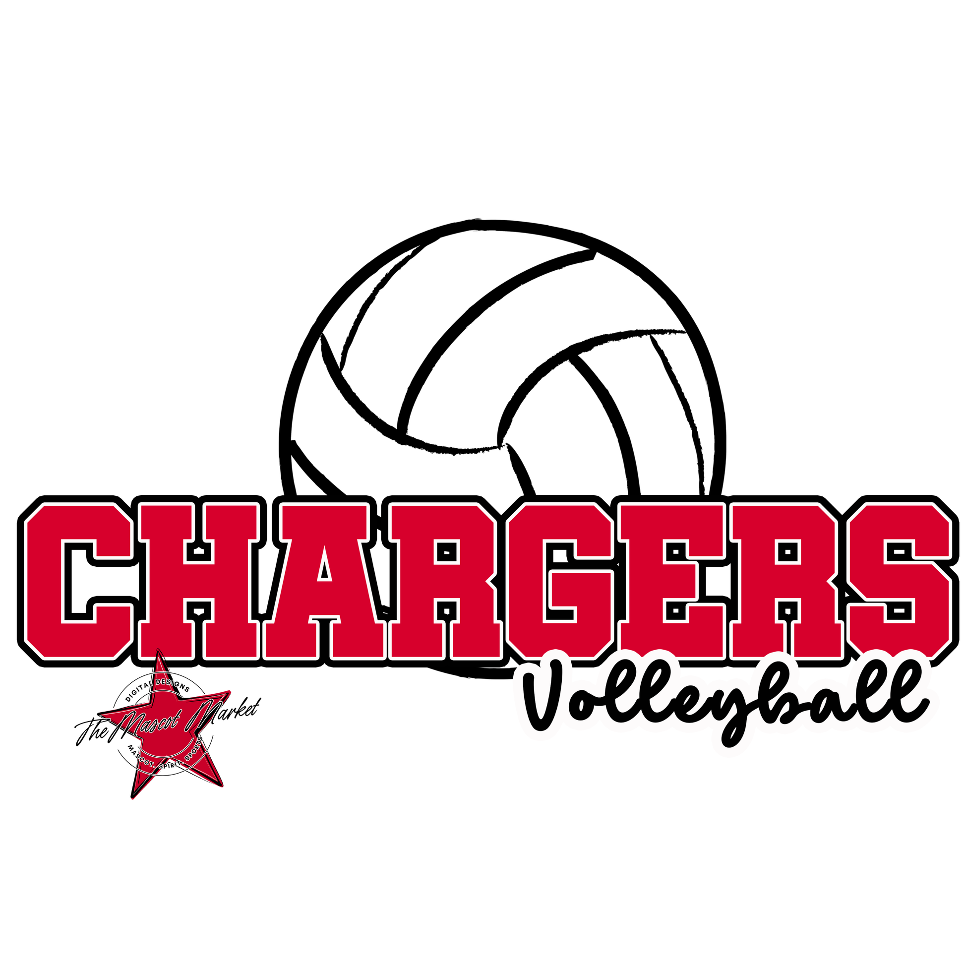 Chargers Varsity Volleyball-Red