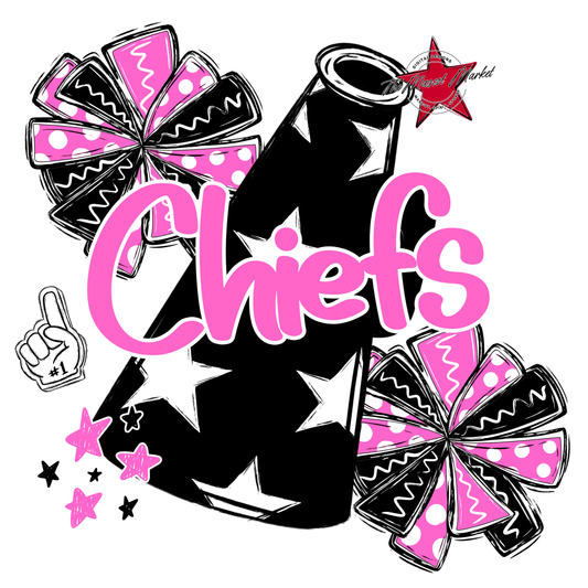 Chiefs Alpha Megaphone Design-Baby Pink