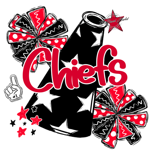 Chiefs Alpha Megaphone Design-Red