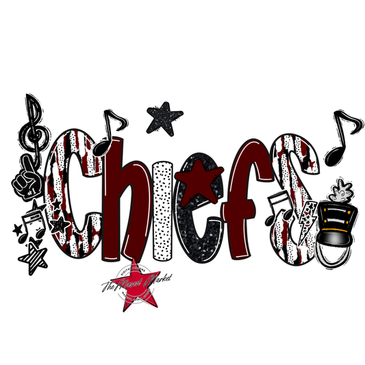 Chiefs Band Scrape-Maroon