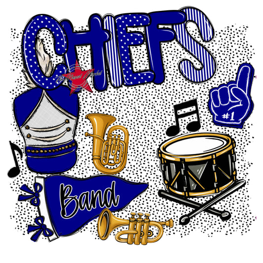 Chiefs Band Spirit-Blue
