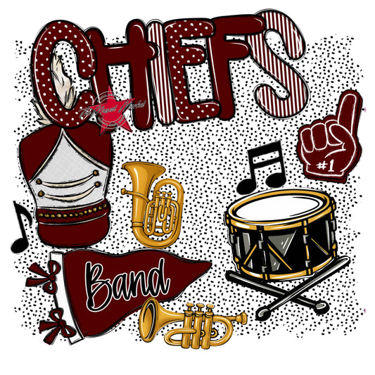 Chiefs Band Spirit-Maroon