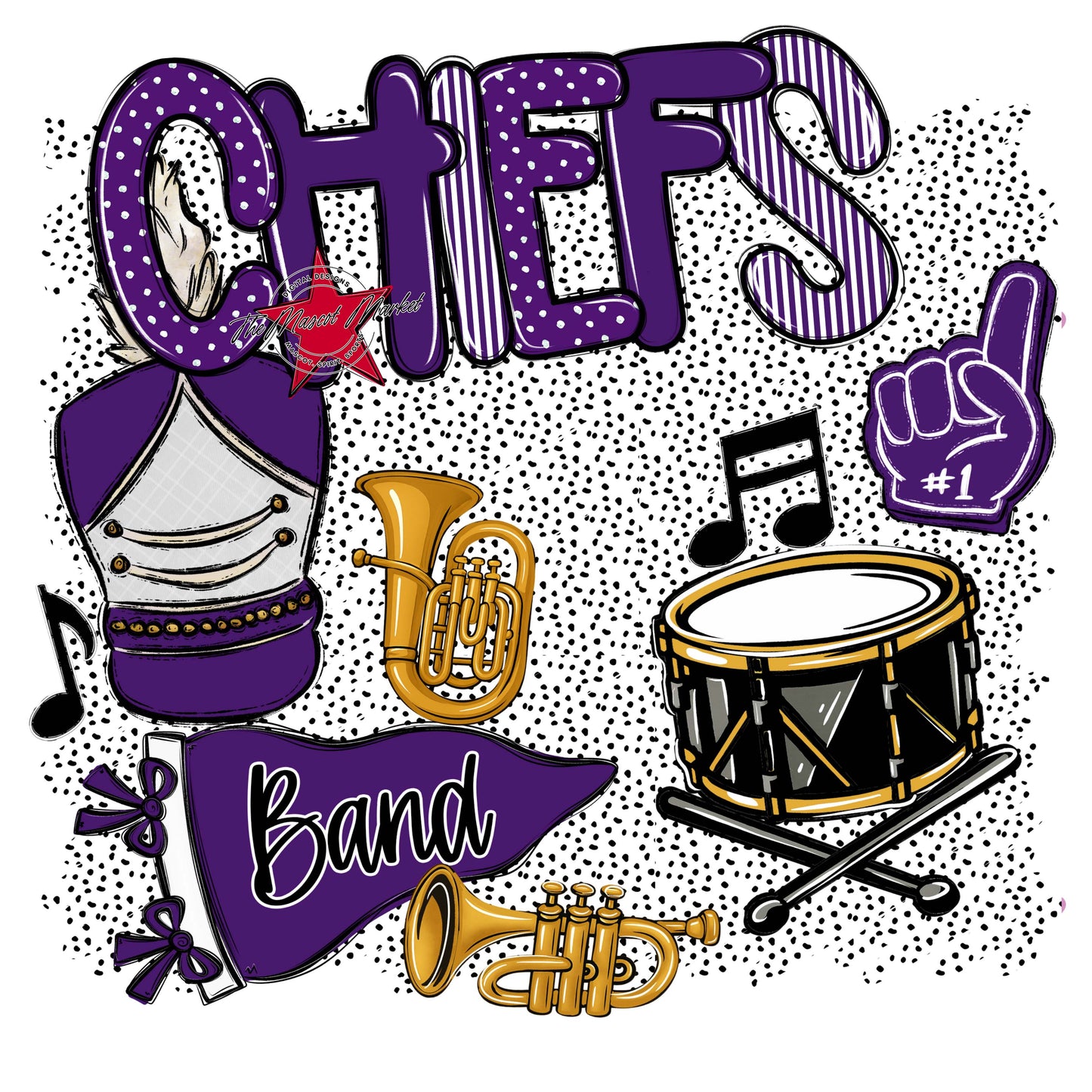 Chiefs Band Spirit-Purple