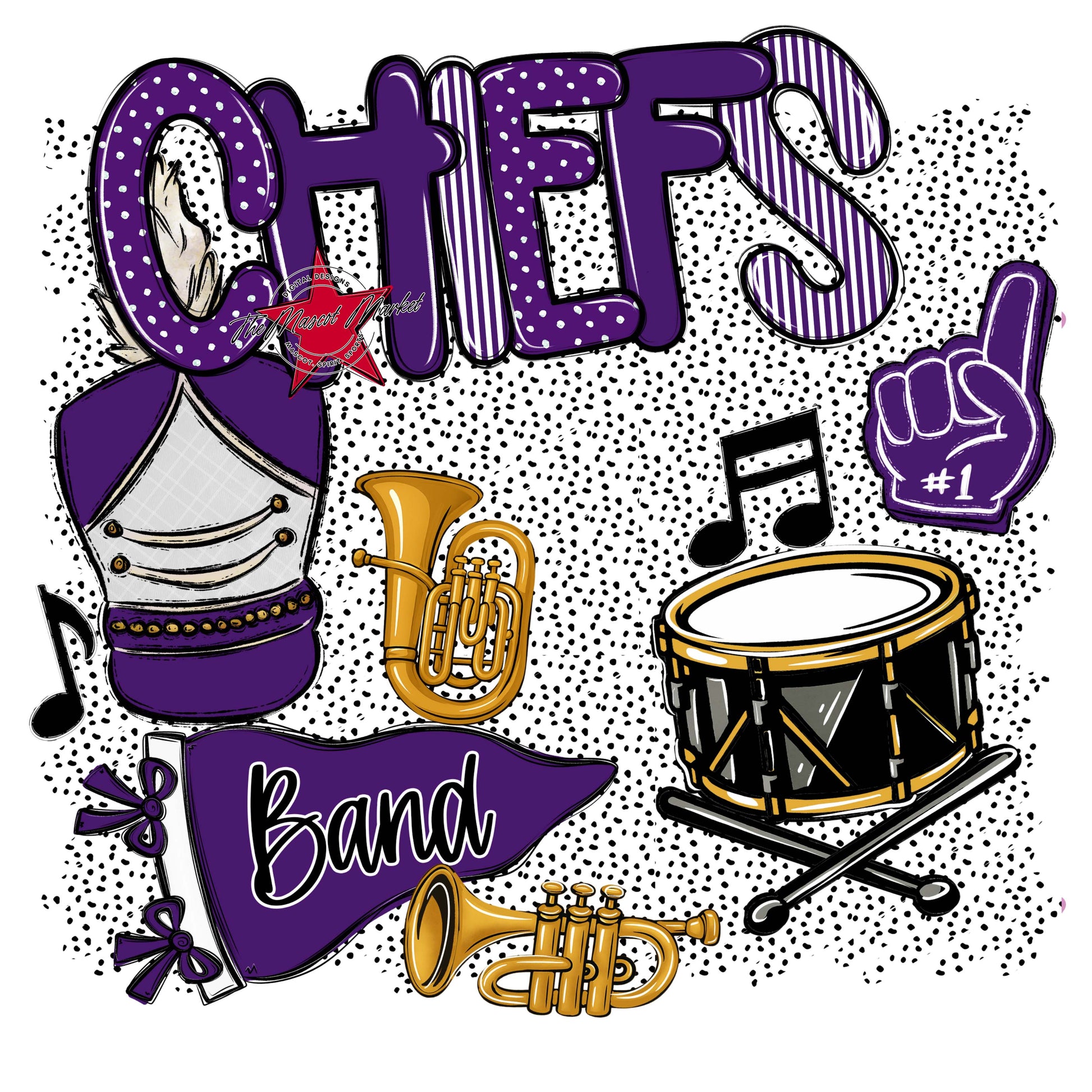 Chiefs Band Spirit-Purple