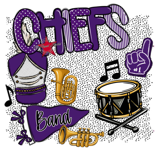 Chiefs Band Spirit-Purple