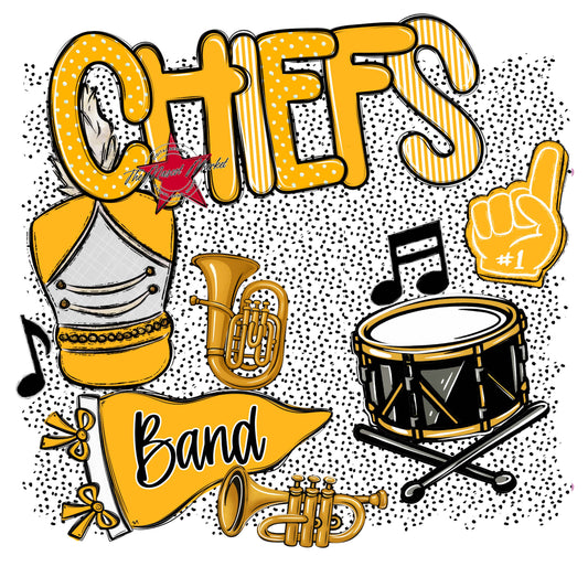 Chiefs Band Spirit-Yellow