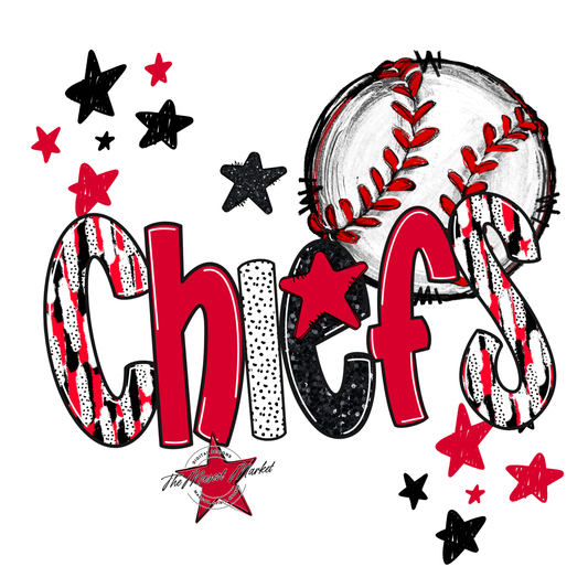 Chiefs Baseball Scrape-Red