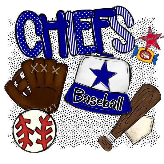 Chiefs Baseball Spirit-Blue