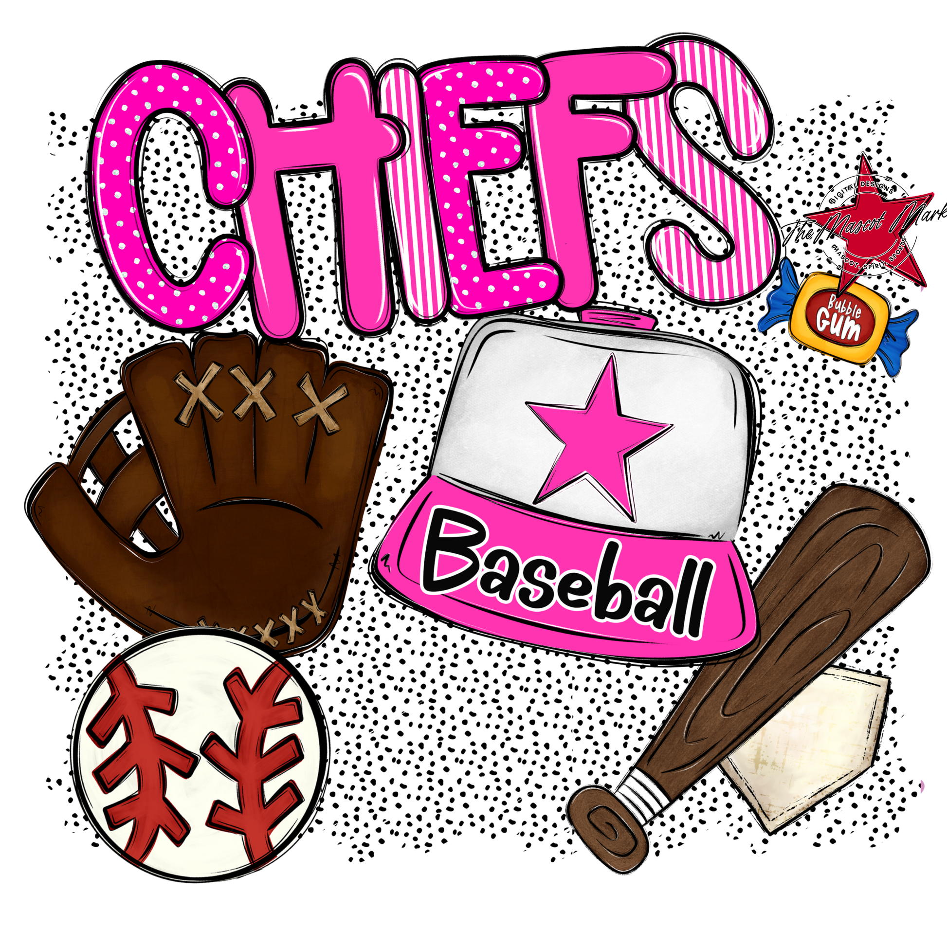 Chiefs Baseball Spirit-Pink